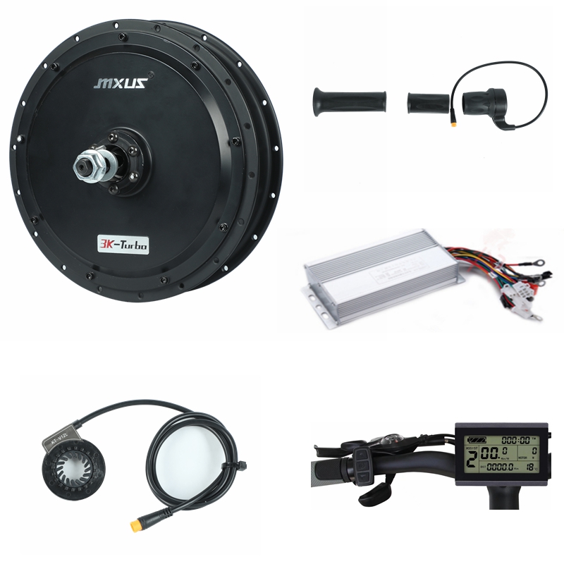 72V 5000W Hub Motor Kit - Kit de bicicleta elétrica Ebike Mxus