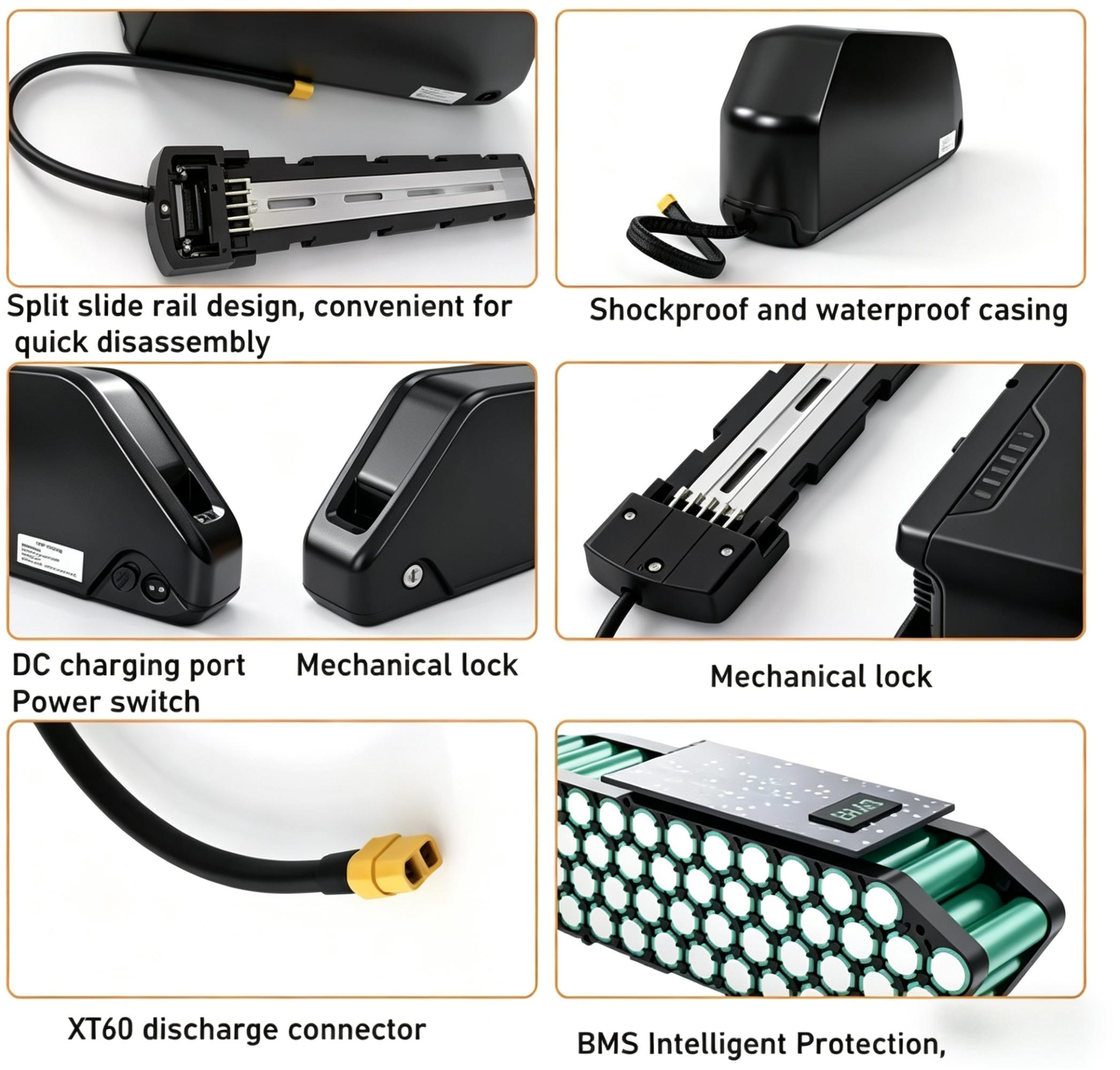 Bateria de bicicleta elétrica  - Electric Bicycle Battery 72V 30Ah avaliação e preço