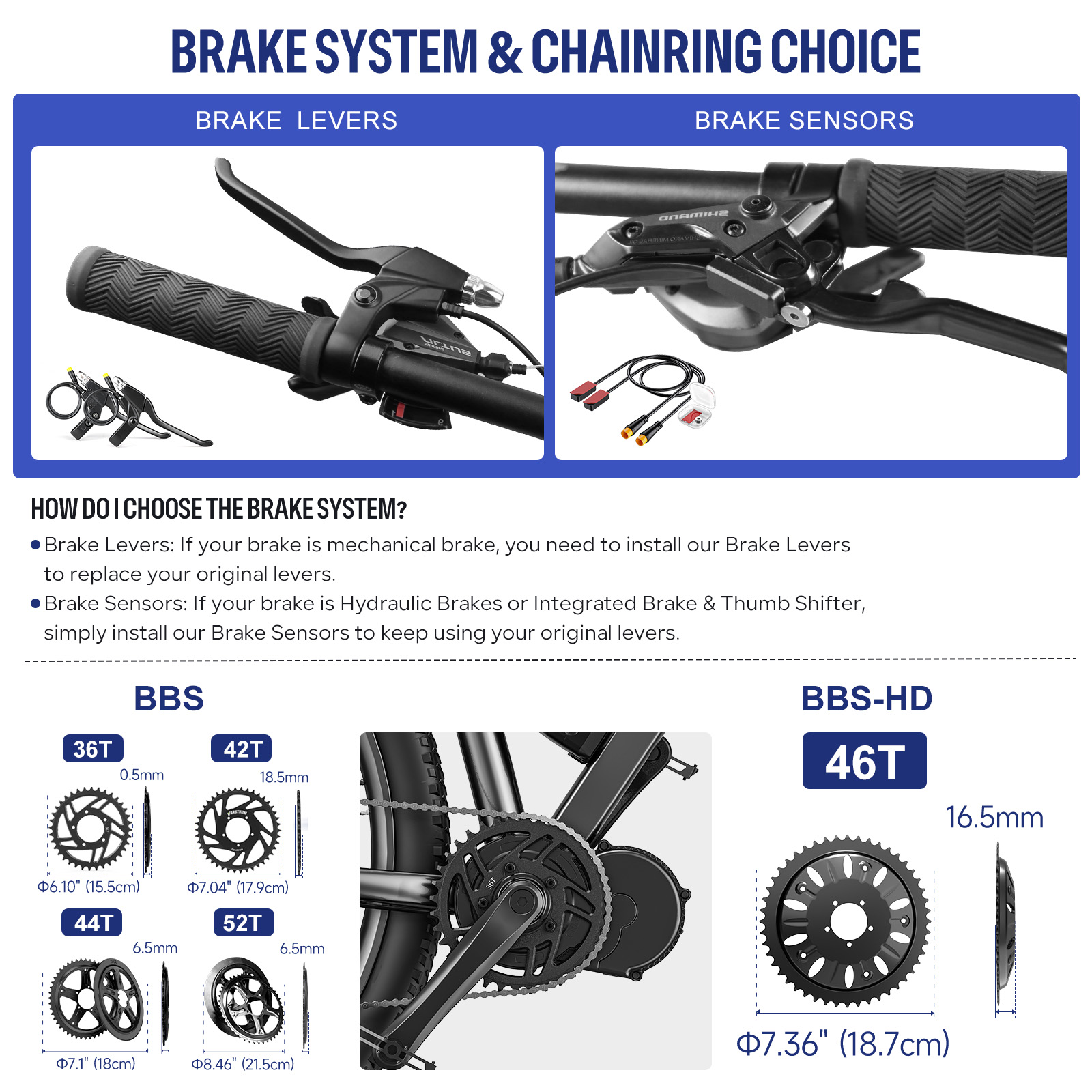 [Em estoque nos EUA] Kit de mo - Mid Drive Motor Kit 52V 1000W avaliação e preço